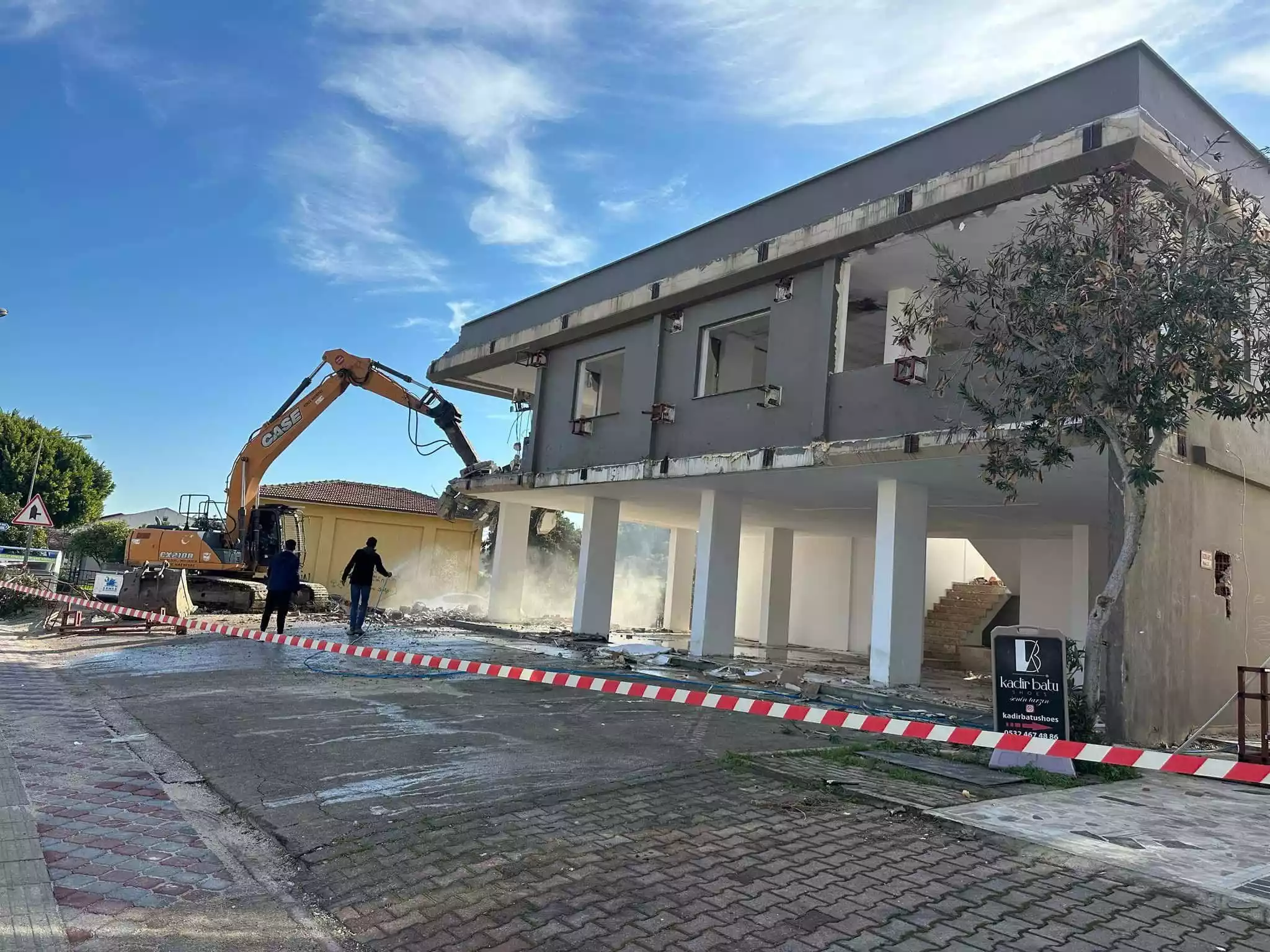 kumluca bina yıkımı